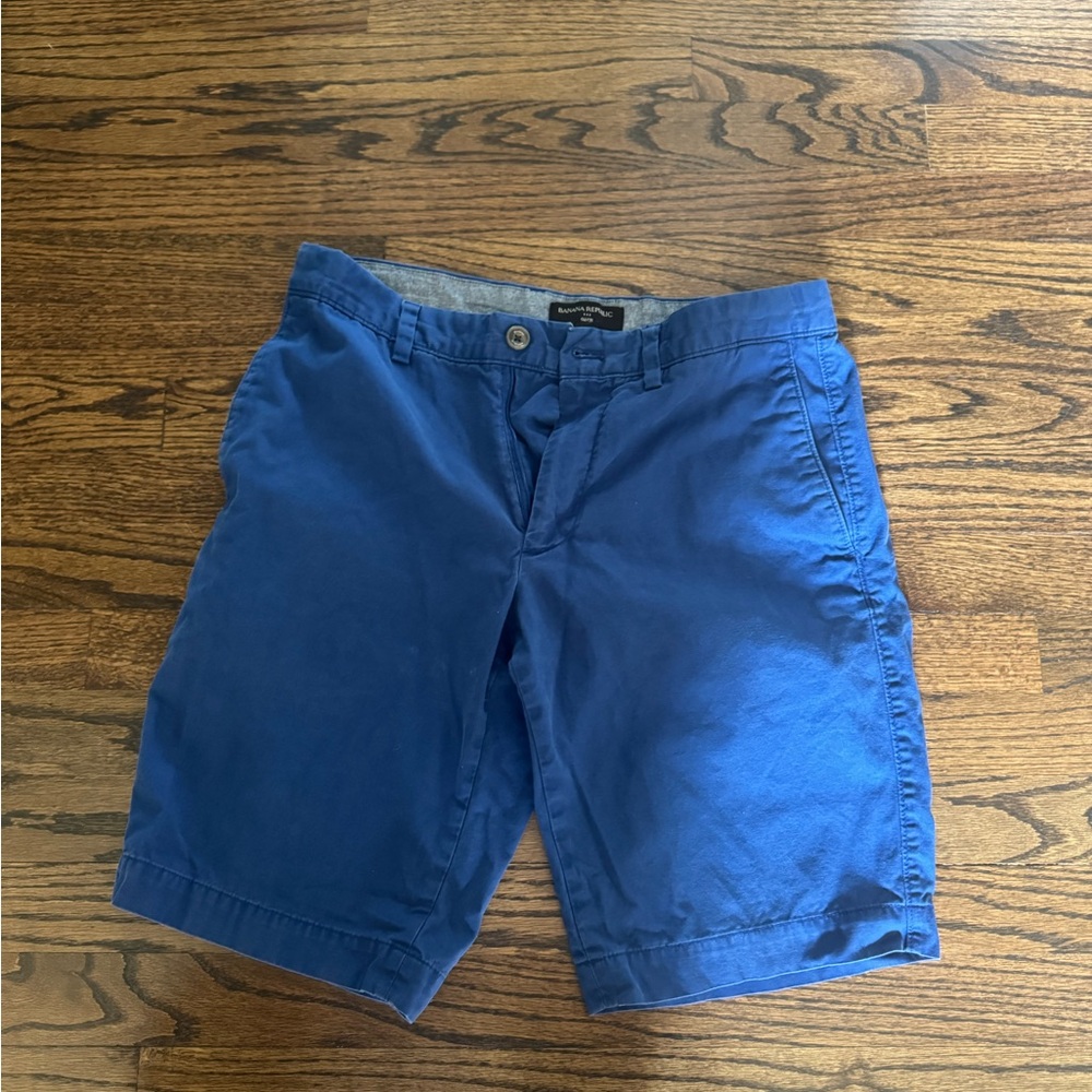 Banana Republic Royal Blue Flat Front Shorts